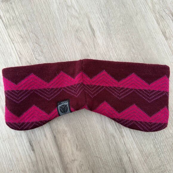 YakTrax Cabin Cozy Reversible Acrylic Knit & Fleece Winter Headband One Size - Picture 2 of 7